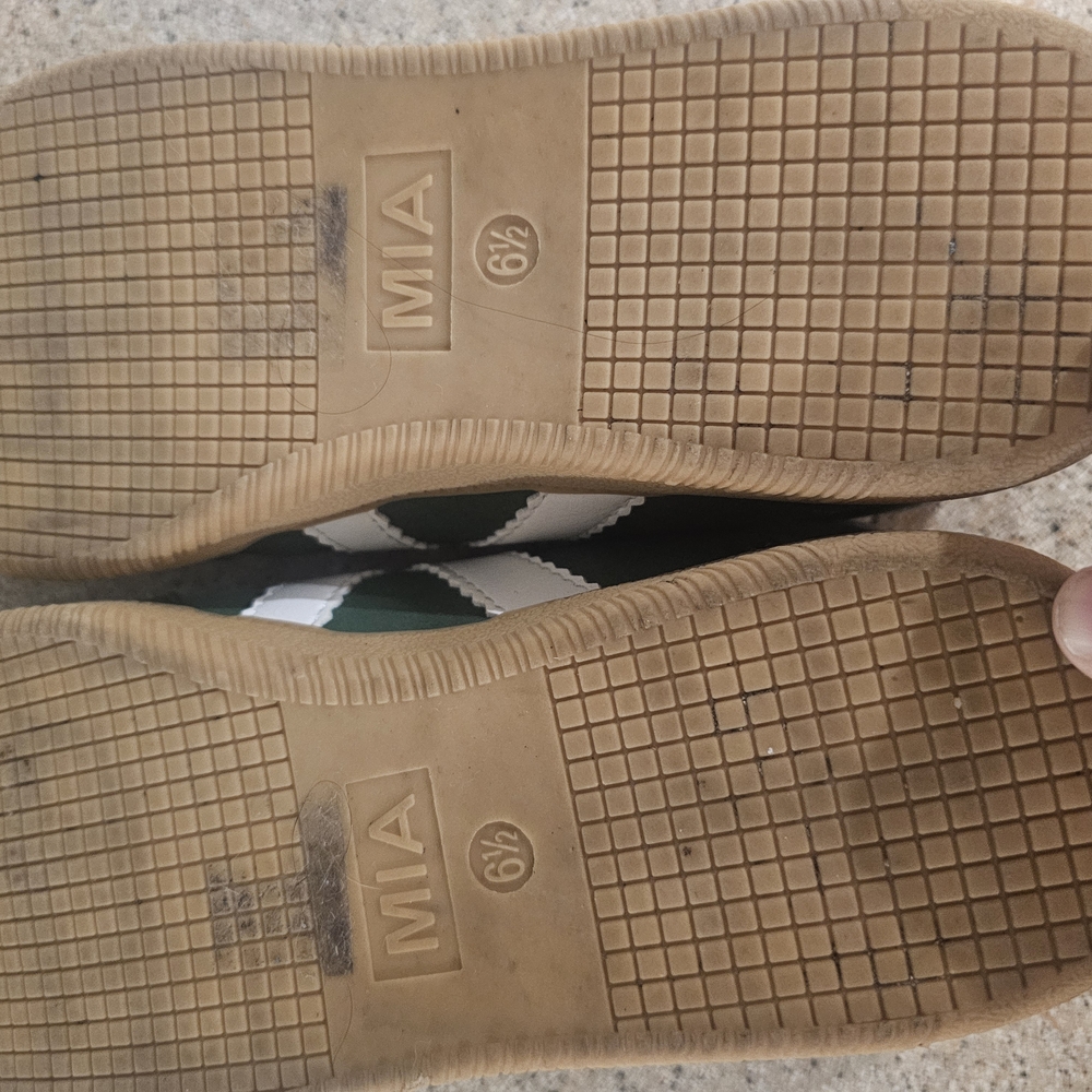 MIA Green and White Womens Sneakers - Picture 2 of 2